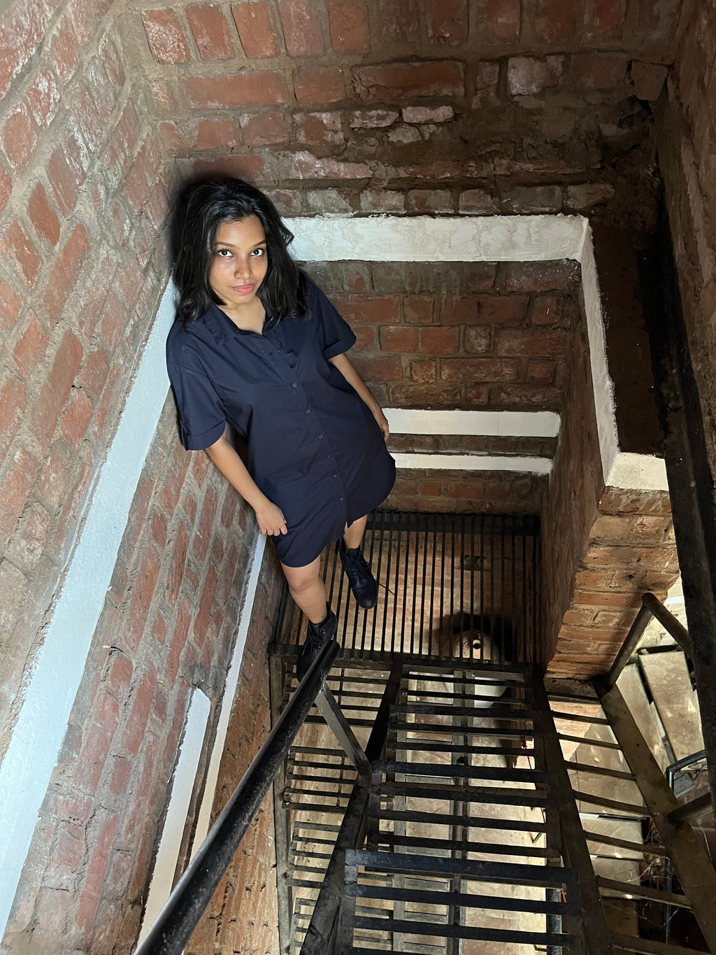 Half Sleeve Shirt Dress