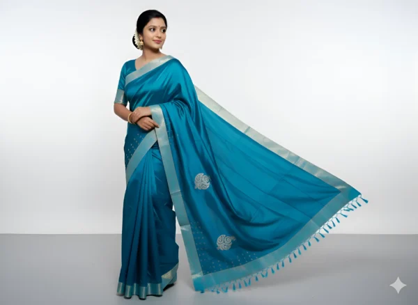Emerald Silk Radiance Saree