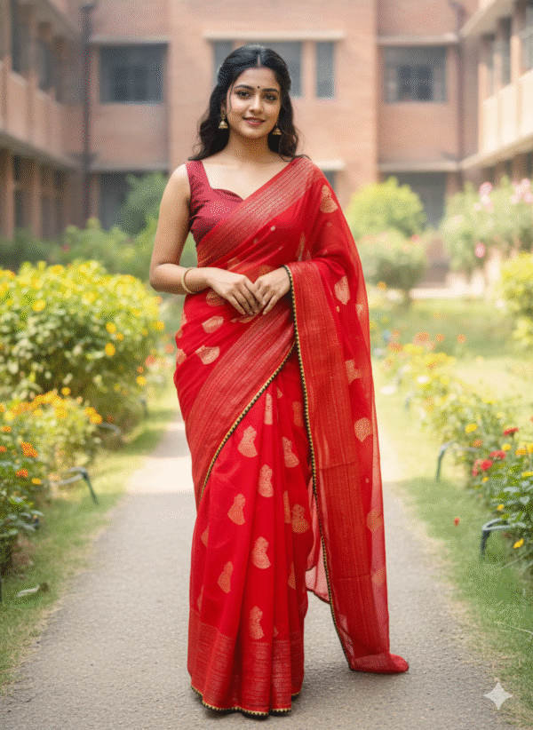 Red Georgette Saree