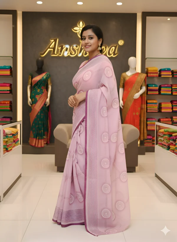 Soft Pink Saree